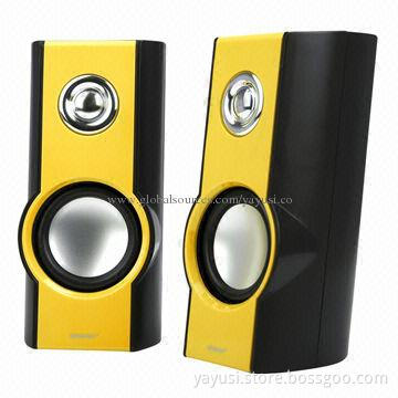 New Design USB Powered Micro Speakers, 2.0-channel, 5V DC/500mA Input Power Supply